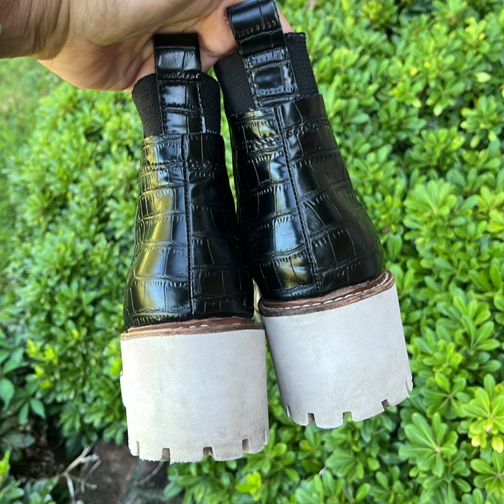 Dolce Vita Black Ankle Boots Size 7 - Picture 7 of 9
